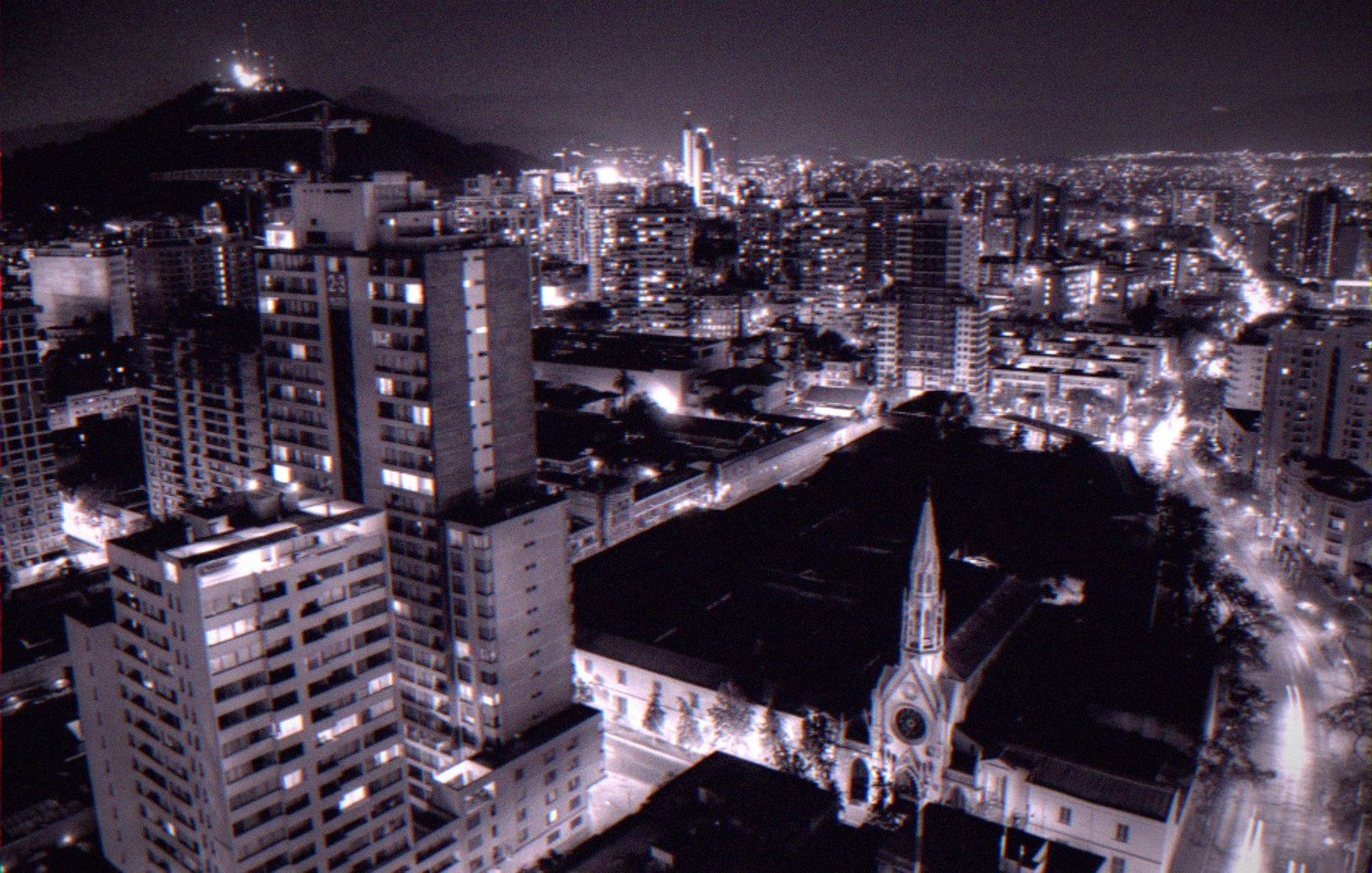Santiago de noche, archivo visual de Dripear